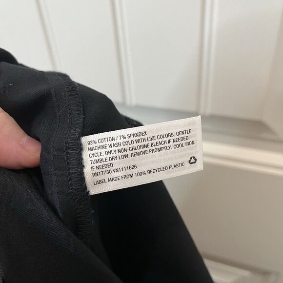 A New Day Black Stretch Crop Pull On Dress Work Trouser Pants Womens Size 10 - Picture 10 of 11